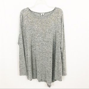 Cato Heather Grey/Studded Tunic